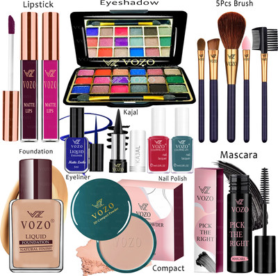 VOZO Makeup Kit Sets One-stop Beauty Package for Beginners and Professionals KT-242(Pack of 15)