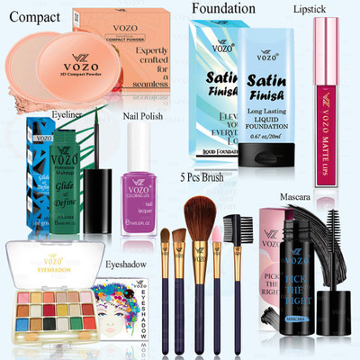 VOZO Premium Makeup Kit with Full-Face Essentials – High-Quality Combo-320(Pack of 12)