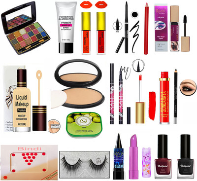 Syzol Makeup Kit Of 19 Items JM06(Pack of 19)