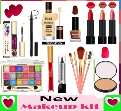 CLUB 16 Complete Makeup Kit Glamorous Look High Quality cosmetics Set 02(Pack of 16)