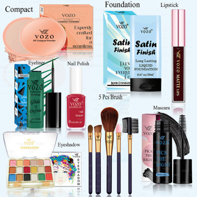 VOZO Premium Makeup Kit with Full-Face Essentials – High-Quality Combo-08(Pack of 12)