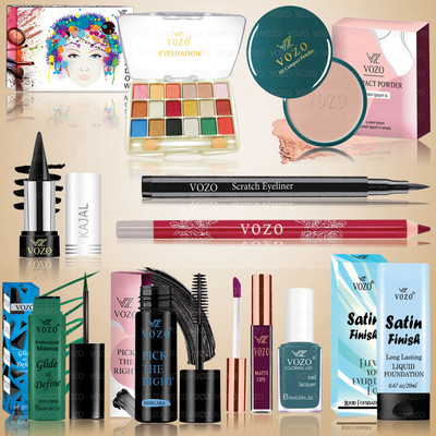 VOZO Flawless Face Makeup Kit 10 Shades for Natural Everyday Look Set-316(Pack of 10)