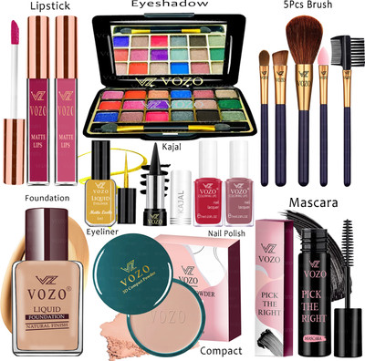 VOZO Makeup Kit Sets One-stop Beauty Package for Beginners and Professionals Set-317(Pack of 15)