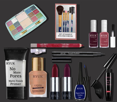 RYUK Beauty Brilliance 16-Piece Deluxe Makeup Set for Mesmerizing Beauty (RY-65)(Pack of 16)
