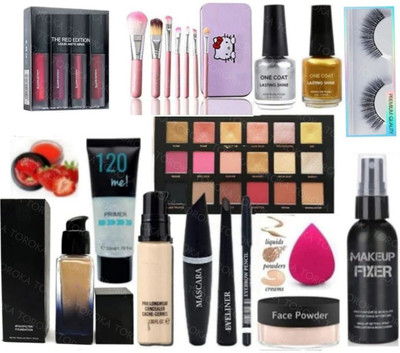 toroka Makeup Combo Kit For Women & Girls All Products In 1, Box For girls and wome.(Pack of 14)