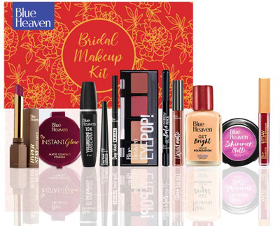 BLUE HEAVEN Bridal Makeup kit for women(Pack of 11)
