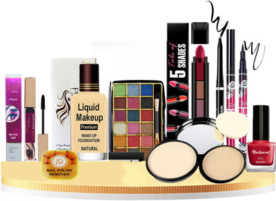 Syzol Basic Makeup Kit Of 9 Items LO1(Pack of 9)