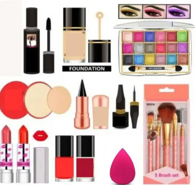 Valhalla all in one daily use face makeup kit full set for girls & women(Pack of 10)