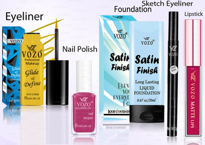 VOZO Professional Cosmetic Kit with Ultra-Pigmented Set-345(Pack of 5)