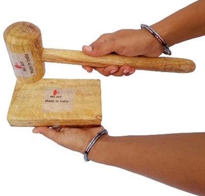 MiiArt Cricket Bat Knocking Hammer Wooden Bat Mallet Wooden Bat Mallet