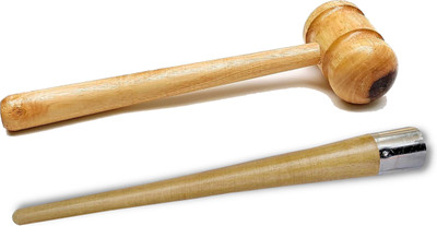 UG SPORTS Cricket Mallet Hammer & Cone Gripper Combo | Knocking to Improve Bat Wooden Bat Mallet