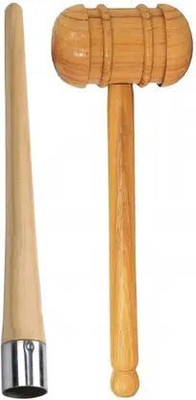 Dinetic Cricket Bat Grip Cone With Bat Knocking Hammer Wooden Bat Mallet Wooden Bat Mallet