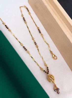TKRB SALES Stylish Gold Plated1 Brass Mangalsutra