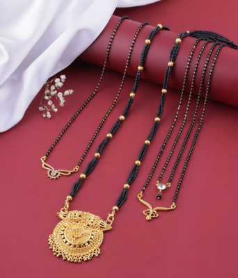 VEMISHTI Brass, Crystal Mangalsutra