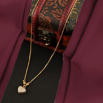 Niju Pack of 1 Dailywear 18 cm neck locket Gift for enagement |mangalsutra for Engaj Copper Mangalsutra