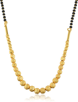 RN Gold Plated Alloy Round Ball Design, Short Mangalsutra Tanmaniya for Women Alloy Mangalsutra