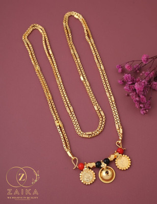 DP PRODUCTIONS AND CREATIONS Premium One Gram Gold Micro Plated laxmi mangalsutra Alloy Mangalsutra