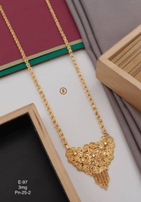 CAPLITE Gold Plated Alloy Long Mangalsutra for woman Alloy Mangalsutra