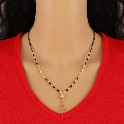 Mekkna Exquite gold plated Mangalsutra for women Alloy Mangalsutra