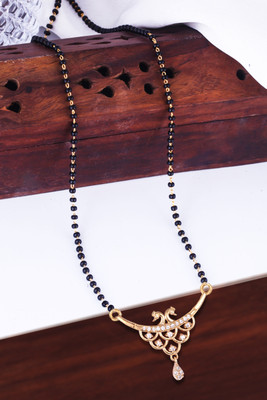 MEENAZ Brass, Copper, Metal, Crystal, Stone Mangalsutra