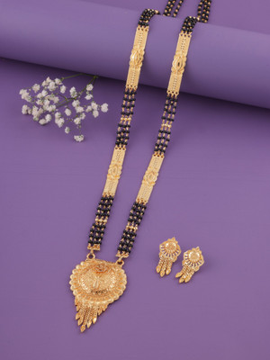 LaChoiceIt Beautiful and Unique Trending Design Pendant Mangalsutra with 24 Inch Long Chain Brass, Alloy Mangalsutra