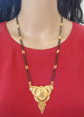 Jewelocity Designer and Stylish Gold Plated Mangalsutra For Women and Girls Brass Mangalsutra