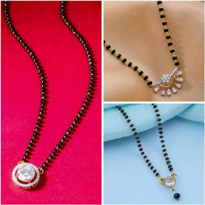 Shiv Shakti Supreme Stylish Combo Mangalsutra Set for Women | Pack of 3 Designer Mangalsutra Alloy Mangalsutra