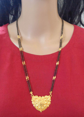 Jewelocity Designer and Stylish Gold Plated Mangalsutra For Women and Girls Brass Mangalsutra