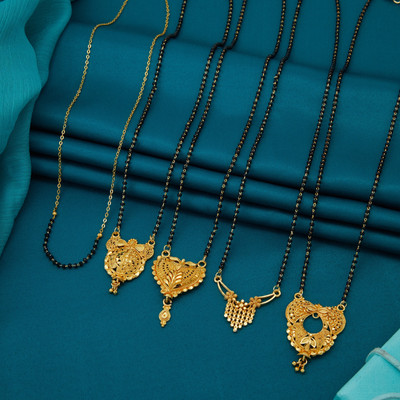 wuzela Best 1 Gram Gold Mangalsutra Brass Mangalsutra