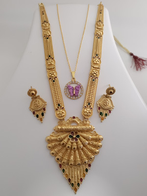 parient. Brass Gold-plated Gold Jewellery Set(Pack of 1)