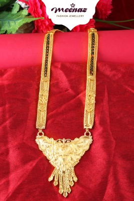Divastri south indian mangalsutra temple design daily simple long 30 chain golden set Crystal, Metal, Alloy, Enamel, Copper, Stone, Brass Mangalsutra