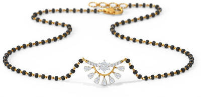 Temora American Diamond Mangalsutra for Women by Temora Brass Mangalsutra