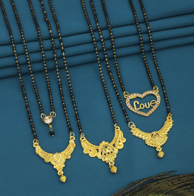 BELLADOR mangalsutra for women Brass, Crystal Mangalsutra