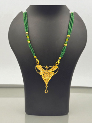 MSN Green mangalsutra Alloy Mangalsutra