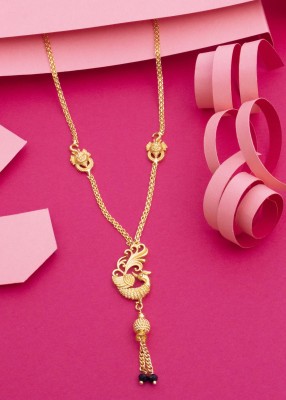 Dency Elegant 22K Gold-Plated Short necklace for Women & Girls Beads Gold-plated Plated Brass Necklace