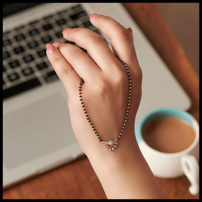Peprika Alloy Mangalsutra