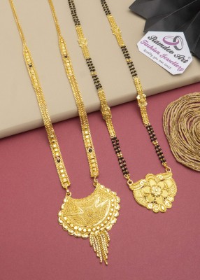 Dency Trendy and Stylish Brass Gold Plated Mangalsutra For Women and Girls Copper Mangalsutra