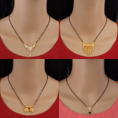 Dency Alloy Gold-plated Gold Jewellery Set(Pack of 4)
