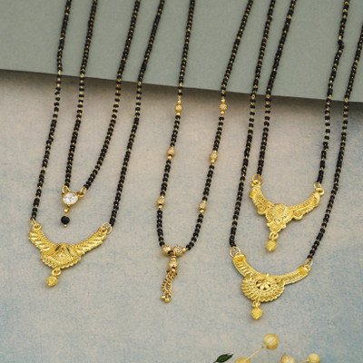 WoyGems gold mangalsutra Brass Mangalsutra