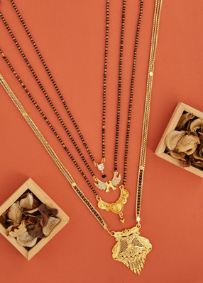WoyGems gold mangalsutra Brass Mangalsutra