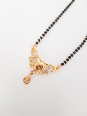 EYANMARKETING FAncy Rose Gold Plated Manglesutra For Women's Brass Mangalsutra