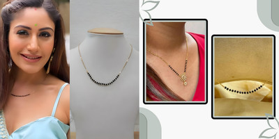 Temora American Diamond Mangalsutra combo Brass Tanmaniya