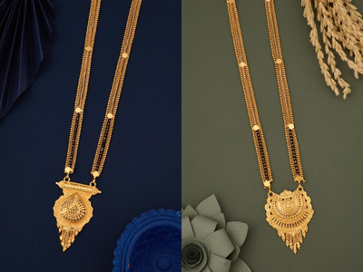 wuzela Best 1 Gram Gold Mangalsutra Brass Mangalsutra
