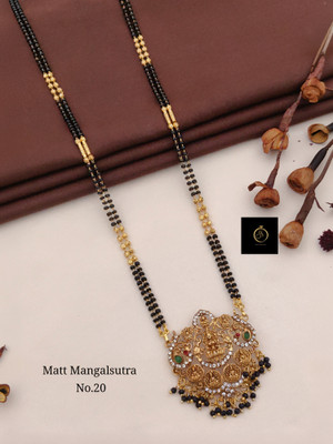 Zaika Matt gold plated for woman Brass Mangalsutra