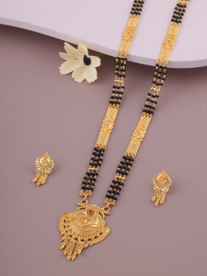 LaChoiceIt Beautiful and Unique Trending Design Pendant Mangalsutra with 24 Inch Long Chain Brass, Alloy Mangalsutra