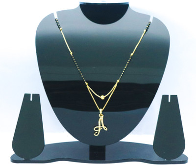 Inspire Next A letter mangalsutra alphabet name mangalsutras A Alloy Mangalsutra