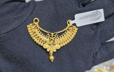 Ansh Enterpris Pendant Gold Palted Mangalsutr For Women Brass Mangalsutra