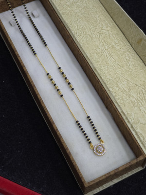 BELWICK Zicron White Diamond Fancy For Woman Alloy Mangalsutra