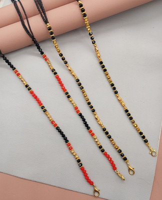 RANEM Handcrafted Beaded Mangalsutra, GOLD mangalsutra CHAIN Metal Mangalsutra