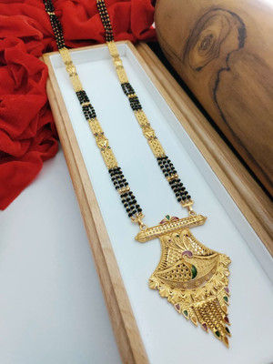 Rohit Fashion Trending New Matte Gold Plated Mangalsutra For Women's Wear Brass Mangalsutra